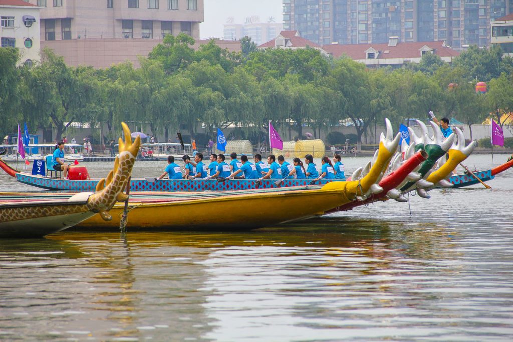 Drachenbootrennen in Nanjing