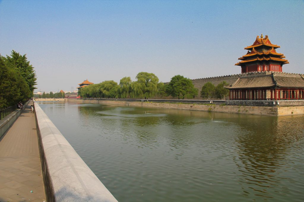 Wassergraben um die verbotene Stadt