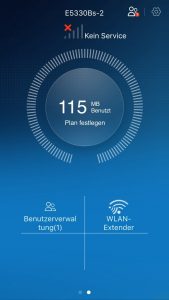 App vom Huawei E5330 3G mobile WiFi-Hotspot