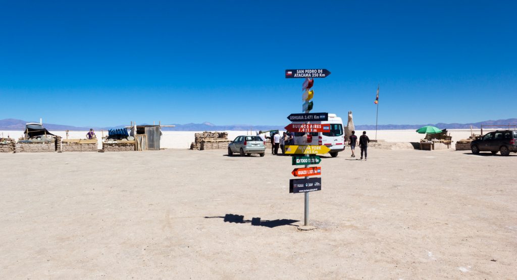 Die Salinas Grandes in Argentinien