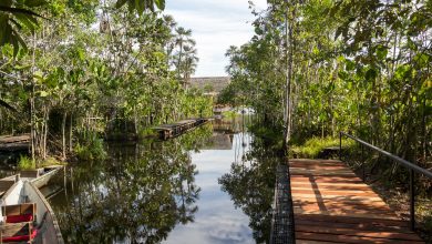 Bootsanleger der Sacha-Lodge