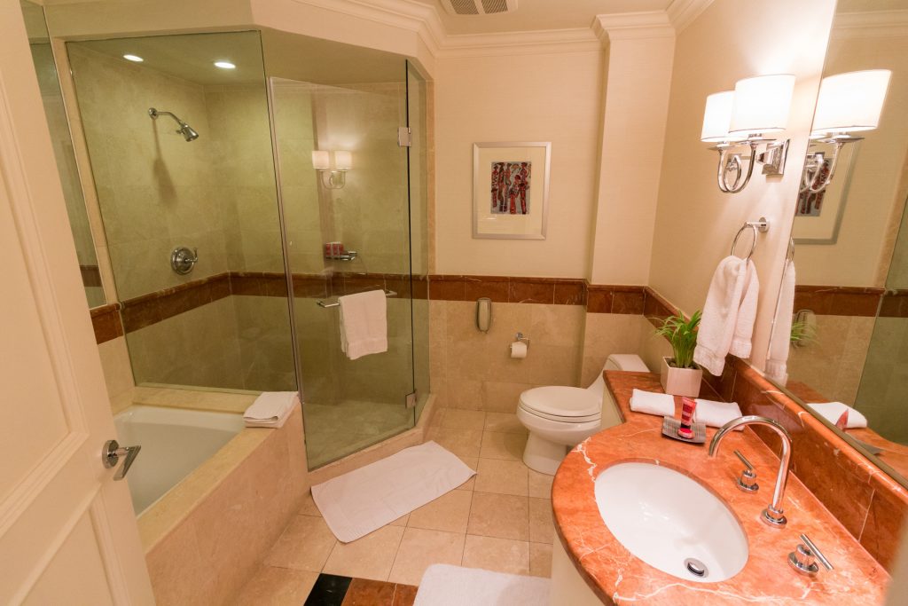 Badezimmer im Hotel