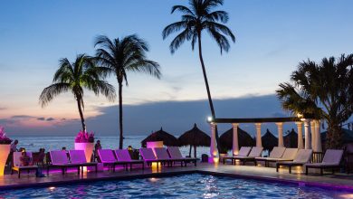 Pool und Meer vom Divi Aruba All Inclusive Resort