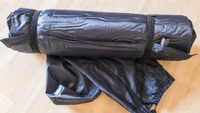 selbstaufblasende Isomatte mit Transportbeutel