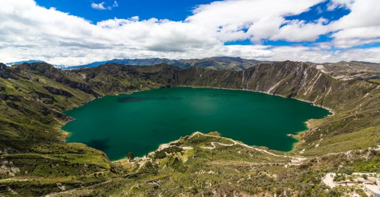 Die Quilotoa Lagune in Ecuador