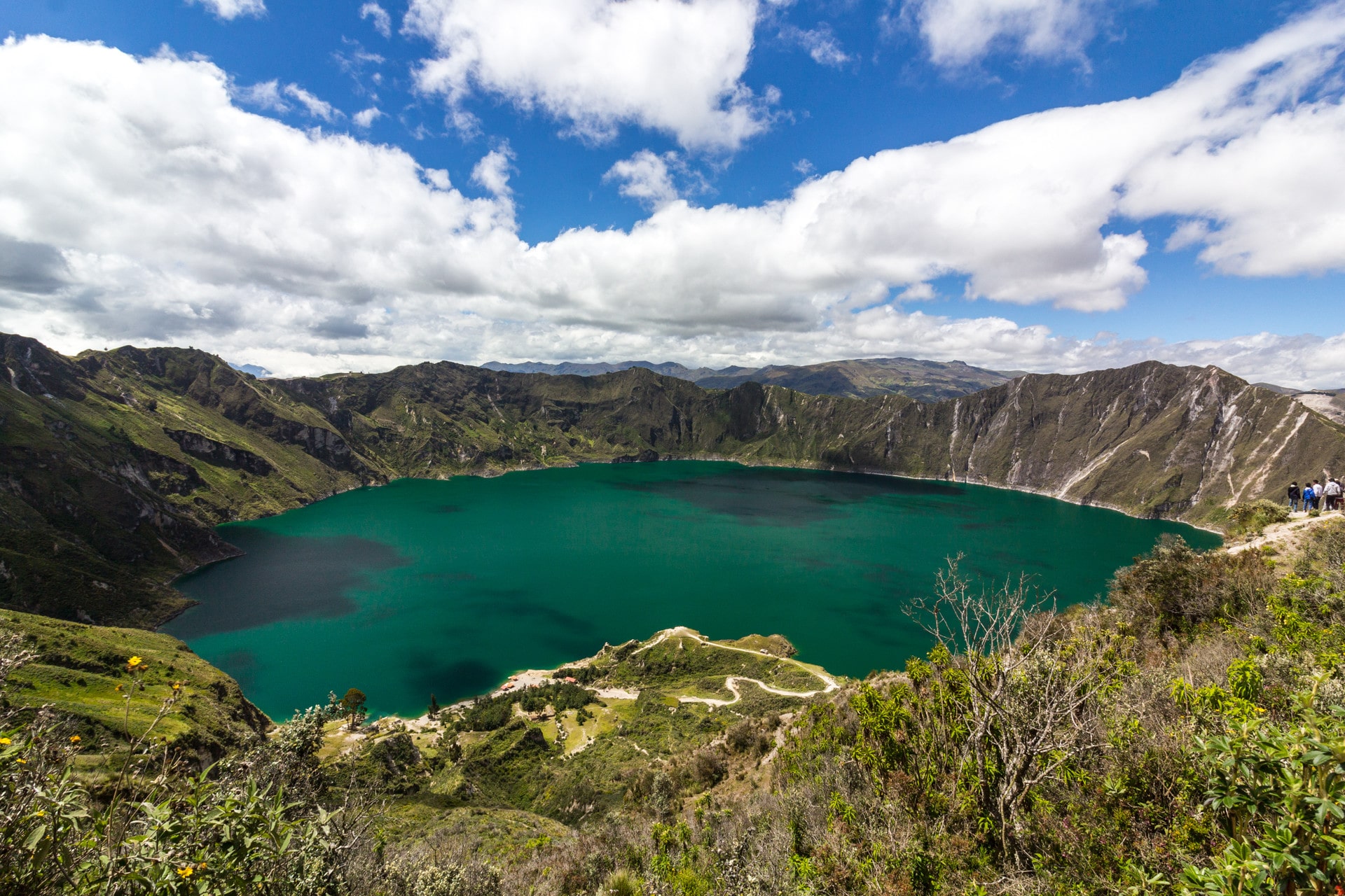 ? Die türkise Quilotoa Lagune in Ecuador Ein ganz besonderer Kratersee
