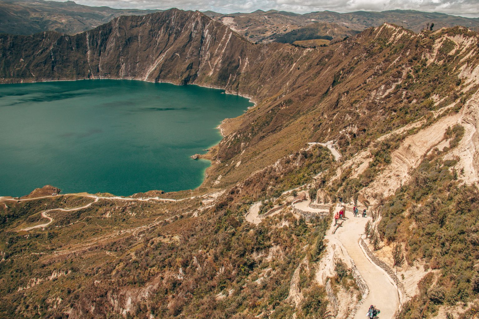 Die türkise Quilotoa Lagune in Ecuador Ein ganz besonderer Kratersee