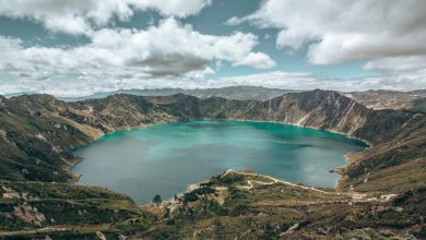 Die Quilotoa Lagune in Ecuador