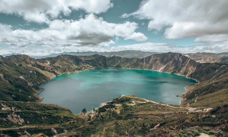 Die Quilotoa Lagune in Ecuador