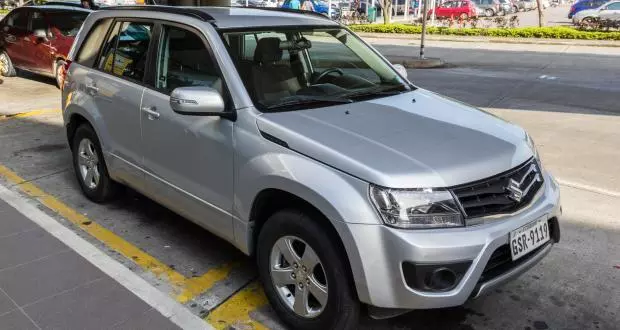 Unser Mietwagen in Ecuador - ein Suzuki Grand Vitara