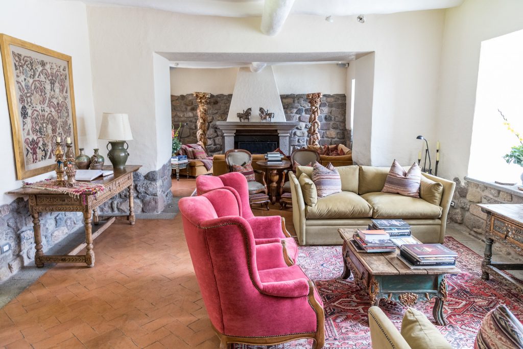 Wohnzimmer / Lounge / Lobby im Hotel Inkaterra La Casona
