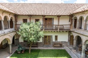 Blick in den Innenhof vom Hotel Inkaterra La Casona