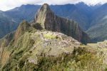 Blick über Machu Picchu auf den Berg Huayna Picchu