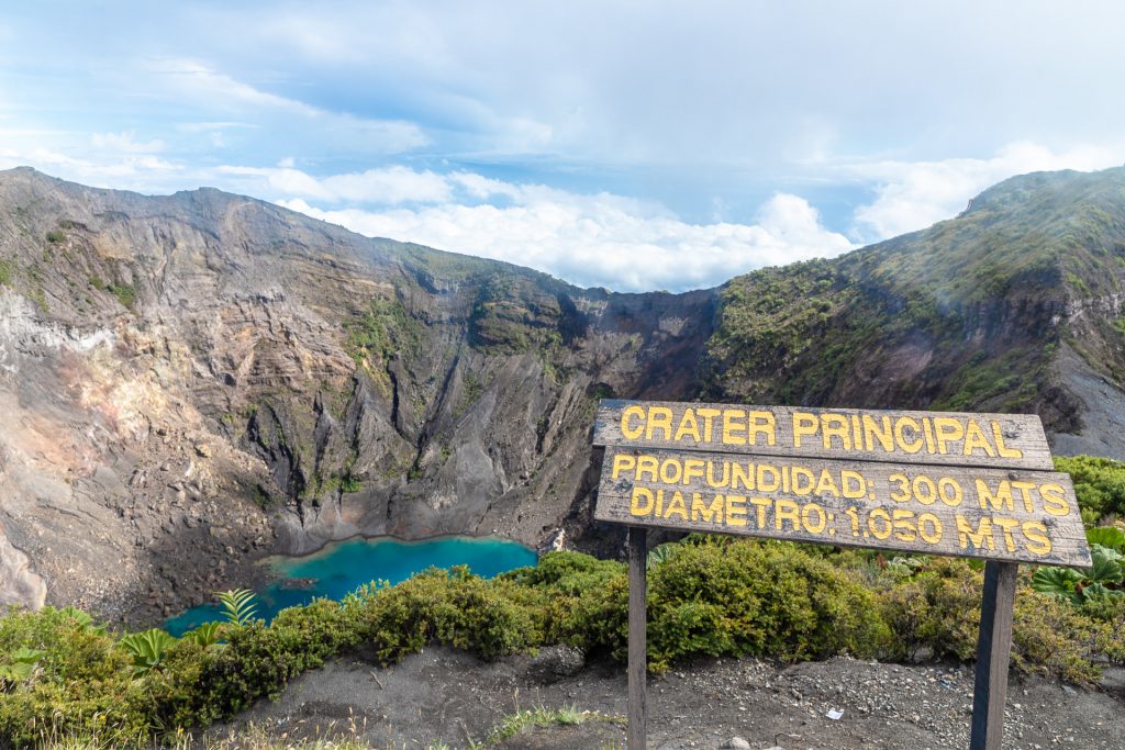 Kratersee vom Vulkan Irazú in Costa Rica