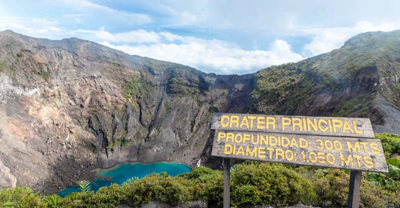 Kratersee vom Vulkan Irazú in Costa Rica