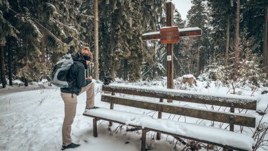 Wanderung auf die verschneide Martinshardt