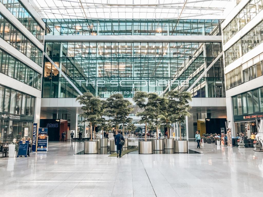 The Squaire am Flughafen Frankfurt - perfekt für einen Sack