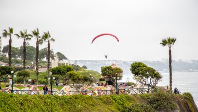 Paraglider über Lima