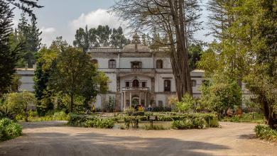 Blick auf die großartige Hacienda La Ciénega