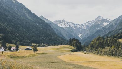 Kurz hinter Oberstdorf - der klassische Einstieg in den Fernwanderweg E5