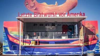 Letzte Bratwurst vor Amerika