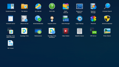Synology DiskStation Manager - installierte Pakete