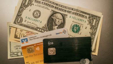 Dollarscheine und Kreditkarten - ideal für Ecuador