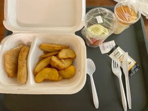 Abendessen in der Sanitary Residence