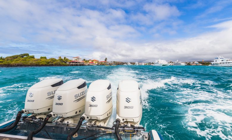 Gut motorisierte Speedboote übernehmen den Transfer beim Inselhopping auf Galápagos