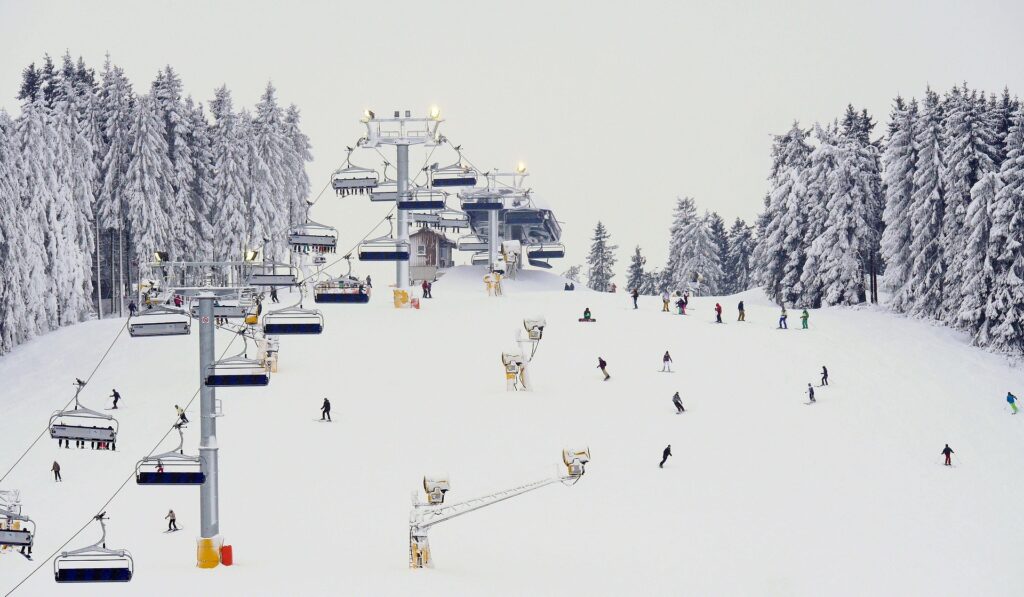 Skibetrieb in Winterberg