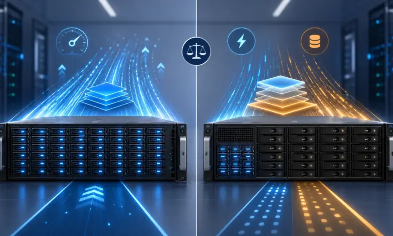 All-Flash vs. Hybrid-Server