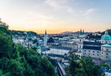 Salzburg in der Dämmerung