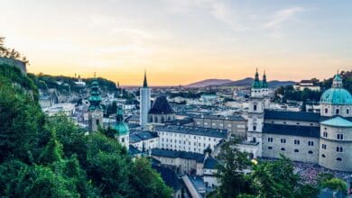 Salzburg in der Dämmerung